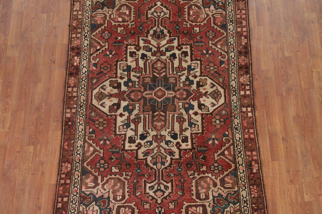 Geometric Hamedan Persian Area Rug 4x6