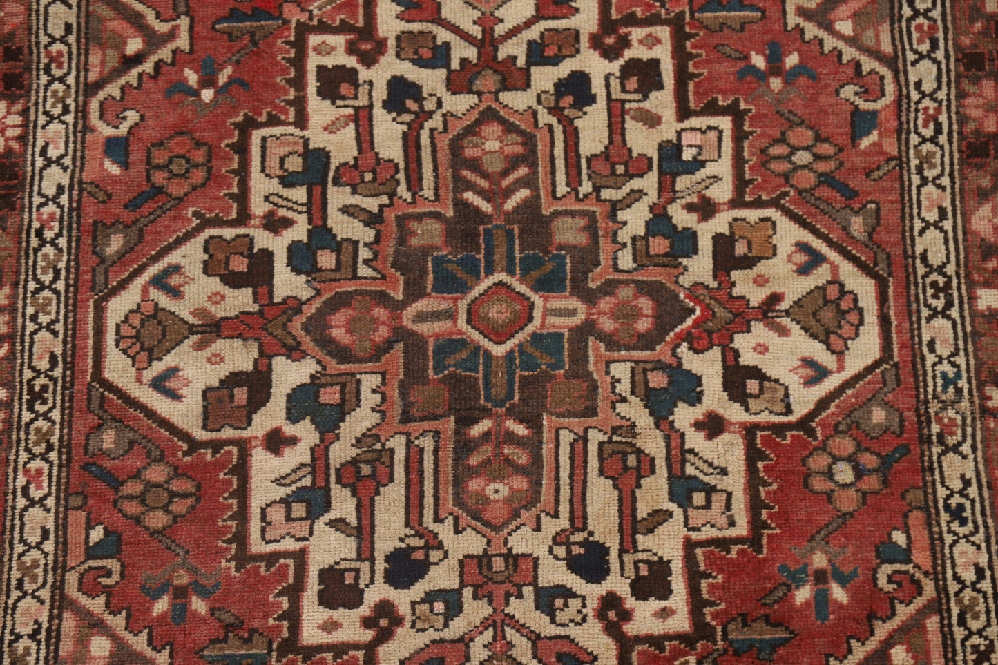 Geometric Hamedan Persian Area Rug 4x6