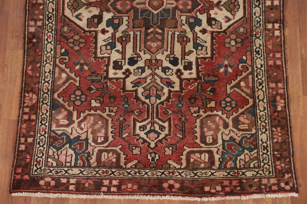 Geometric Hamedan Persian Area Rug 4x6