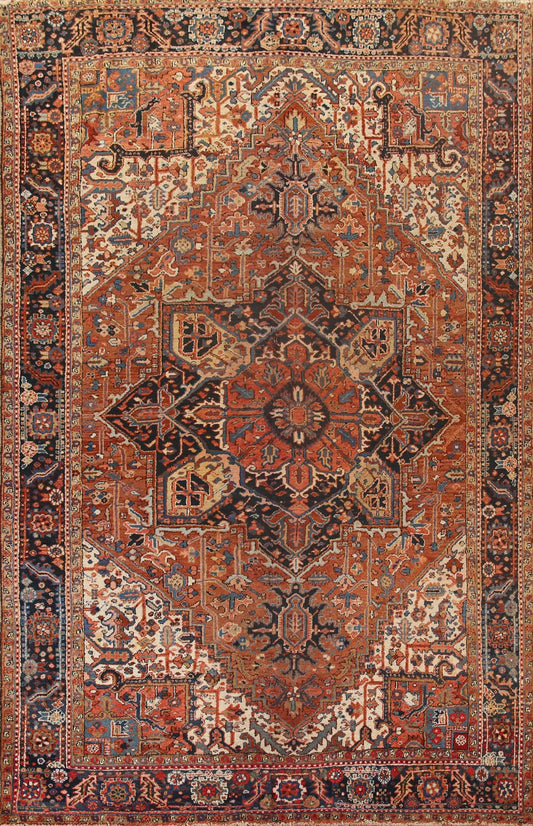 Vegetable Dye Heriz Persian Area Rug 9x12