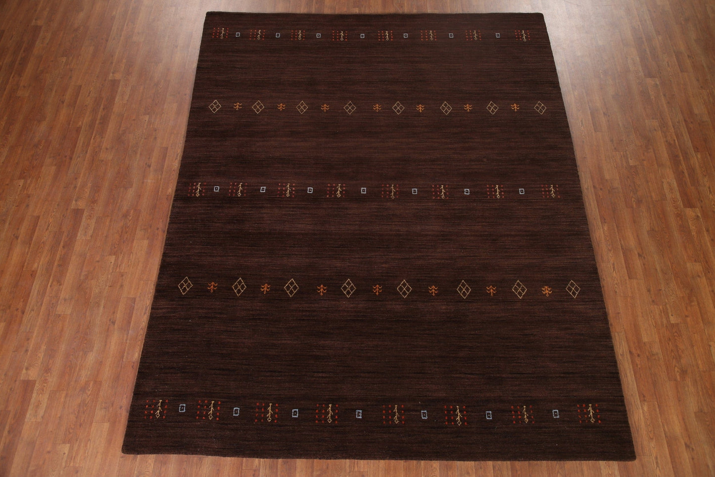 Brown Gabbeh Oriental Area Rug 8x10