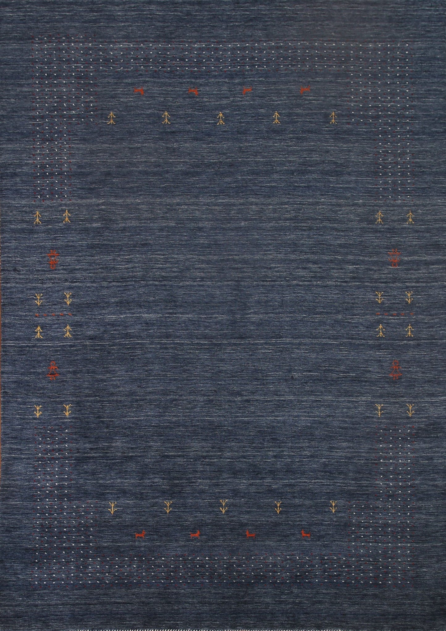 Navy Blue Gabbeh Oriental Area Rug 8x10