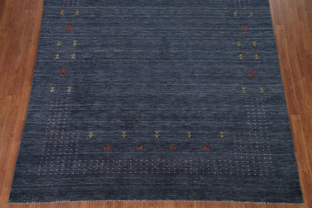 Navy Blue Gabbeh Oriental Area Rug 8x10