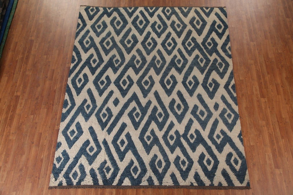 Geometric Moroccan Shaggy Oriental Area Rug 8x10