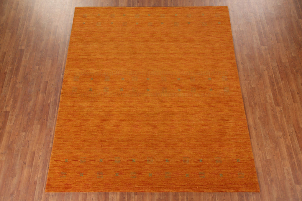 Orange Gabbeh Oriental Area Rug 8x10