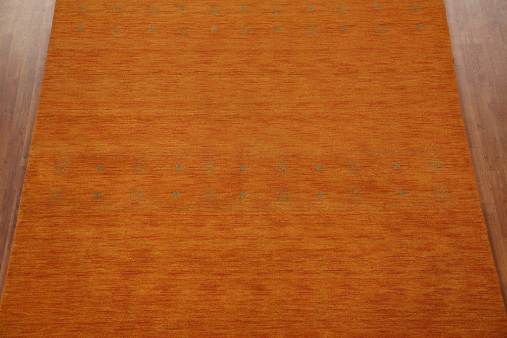 Orange Gabbeh Oriental Area Rug 8x10