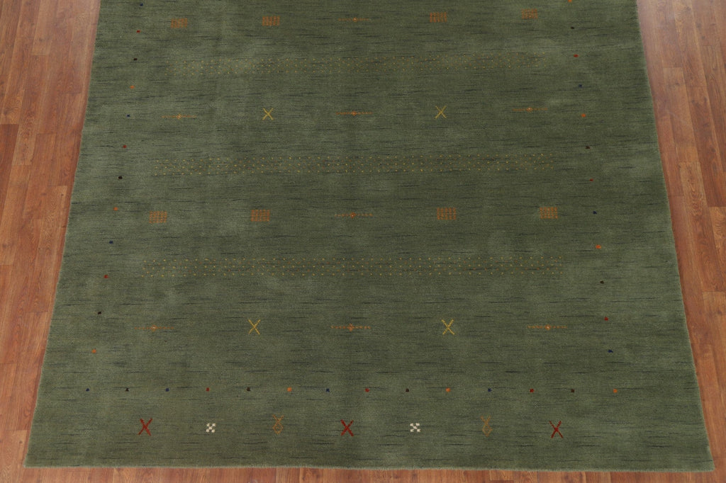 Green Gabbeh Oriental Area Rug 8x11