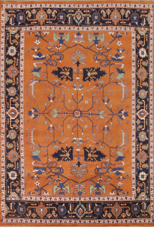 Orange Heriz Serapi Oriental Area Rug 8x10