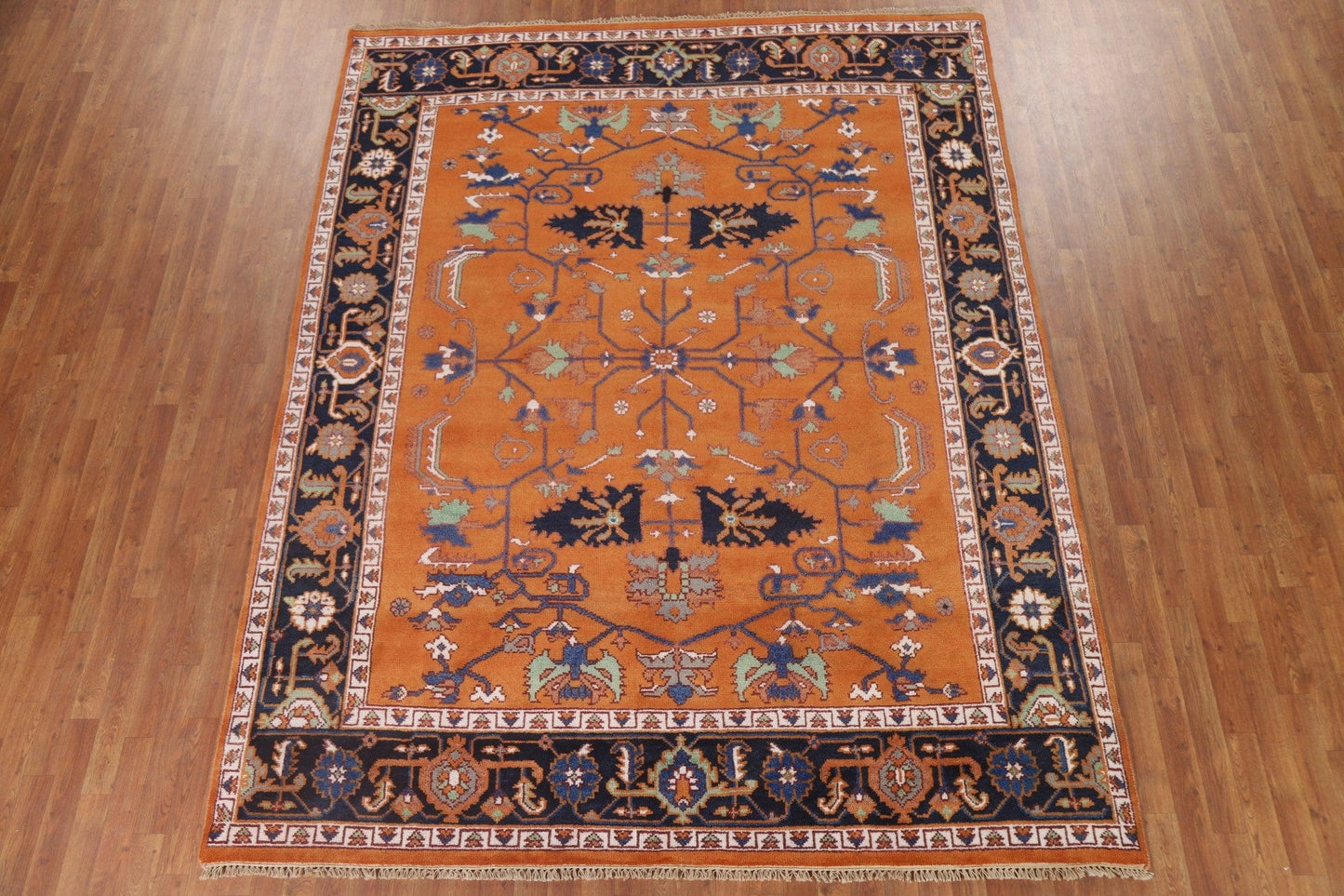 Orange Heriz Serapi Oriental Area Rug 8x10