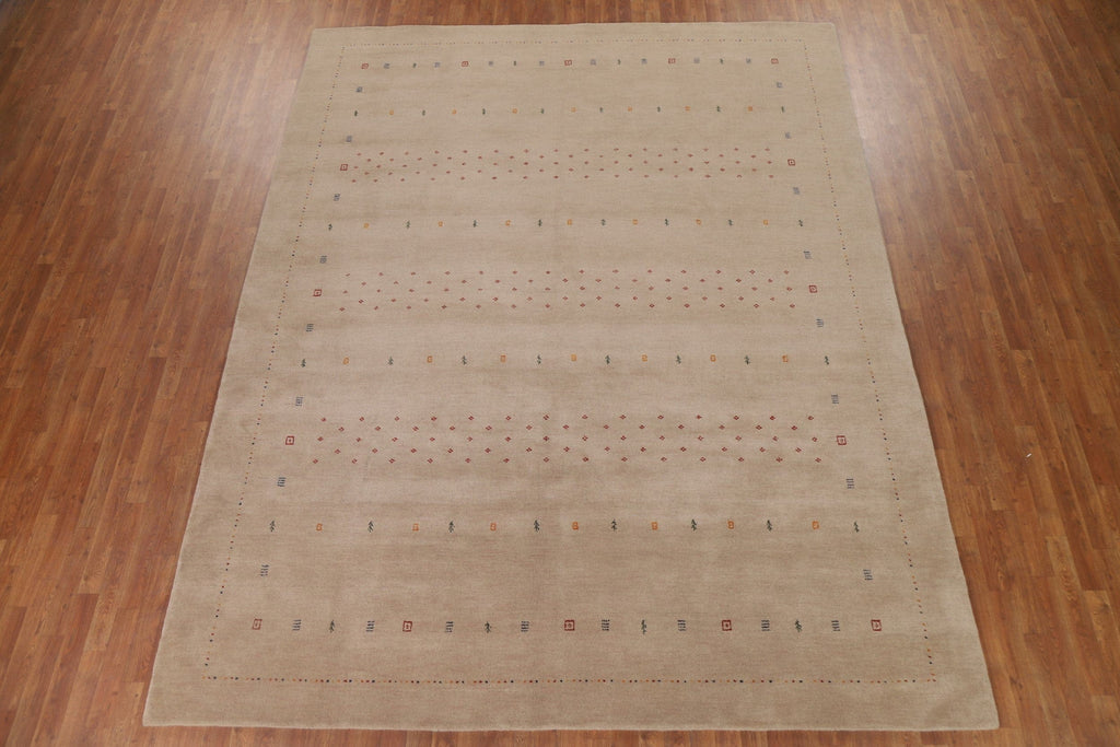 Beige Gabbeh Oriental Area Rug 9x12