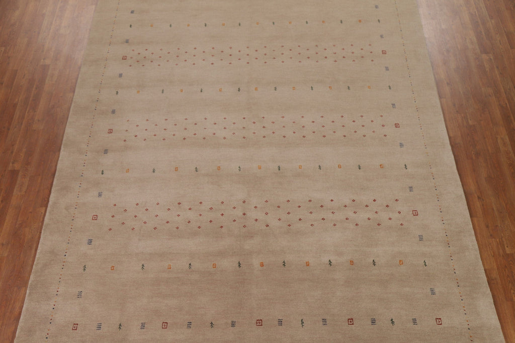 Beige Gabbeh Oriental Area Rug 9x12