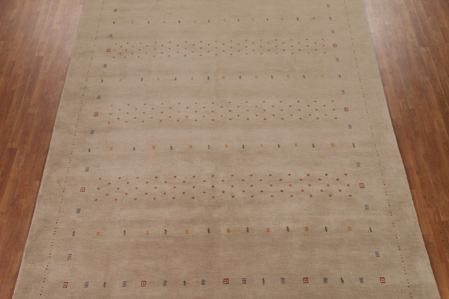 Beige Gabbeh Oriental Area Rug 9x12