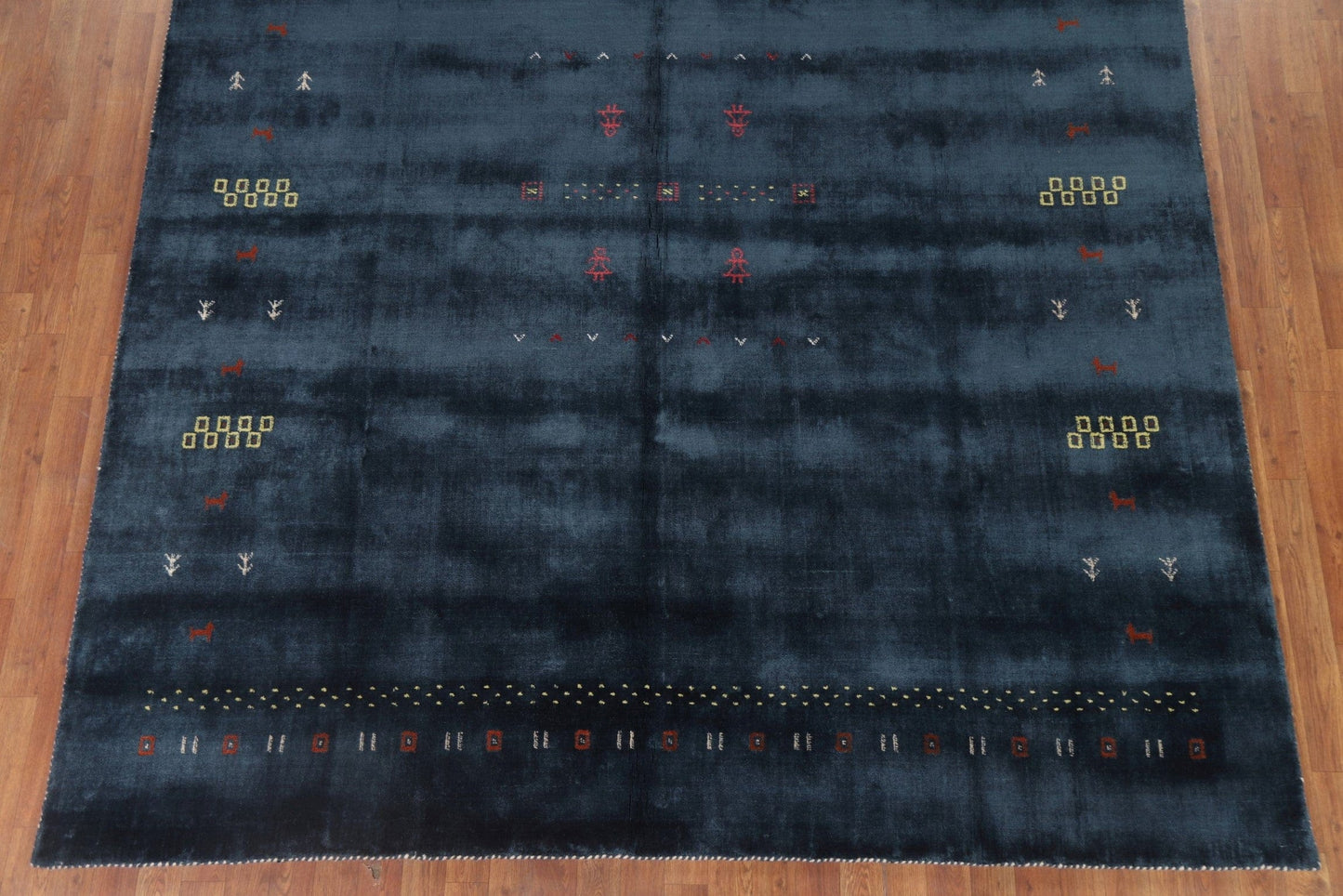 Dark Blue Gabbeh Oriental Area Rug 8x10