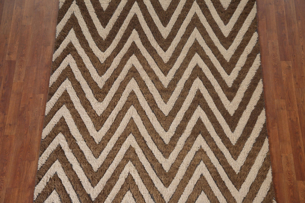 Chevron Moroccan Oriental Area Rug 6x8