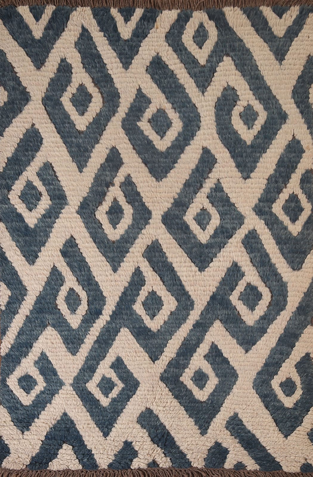 Geometric Moroccan Shaggy Oriental Area Rug 4x6