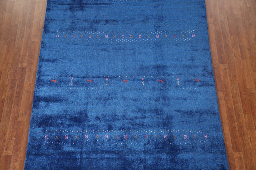 Blue Gabbeh Lori Oriental Area Rug 6x10