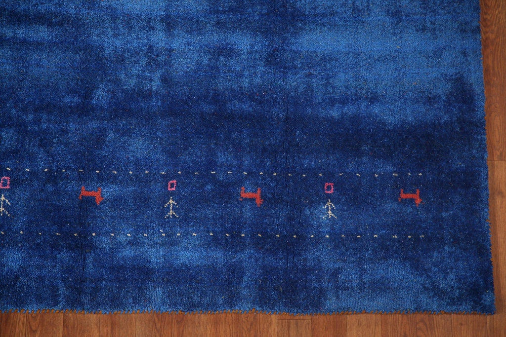 Blue Gabbeh Lori Oriental Area Rug 6x10