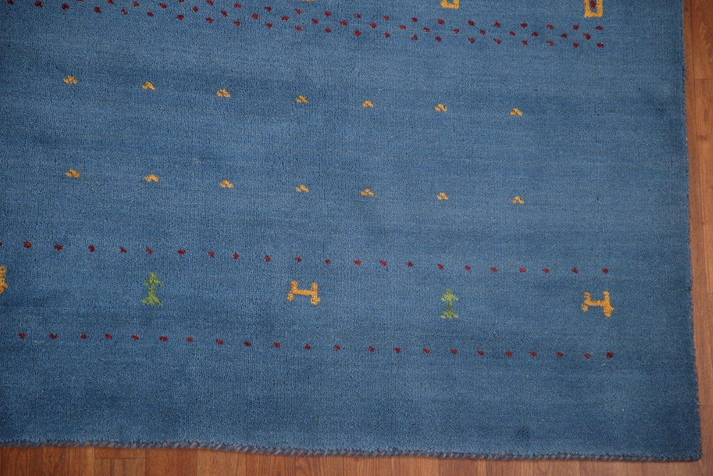 Blue Gabbeh Oriental Area Rug 8x10