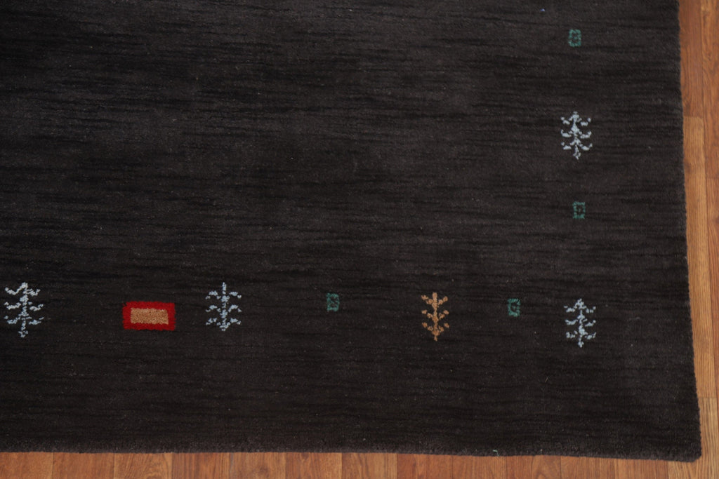 Black Gabbeh Oriental Area Rug 8x10