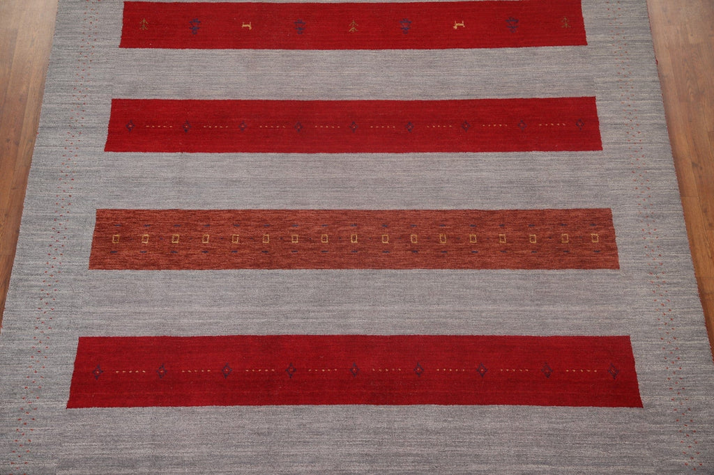 Striped Gabbeh Oriental Area Rug 8x10