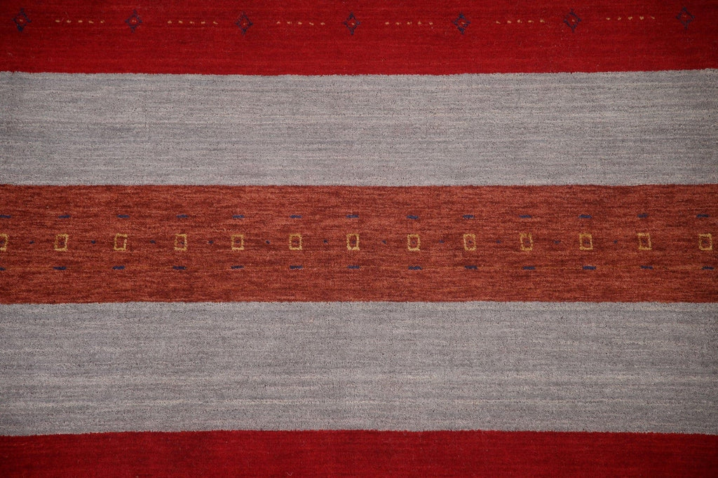 Striped Gabbeh Oriental Area Rug 8x10