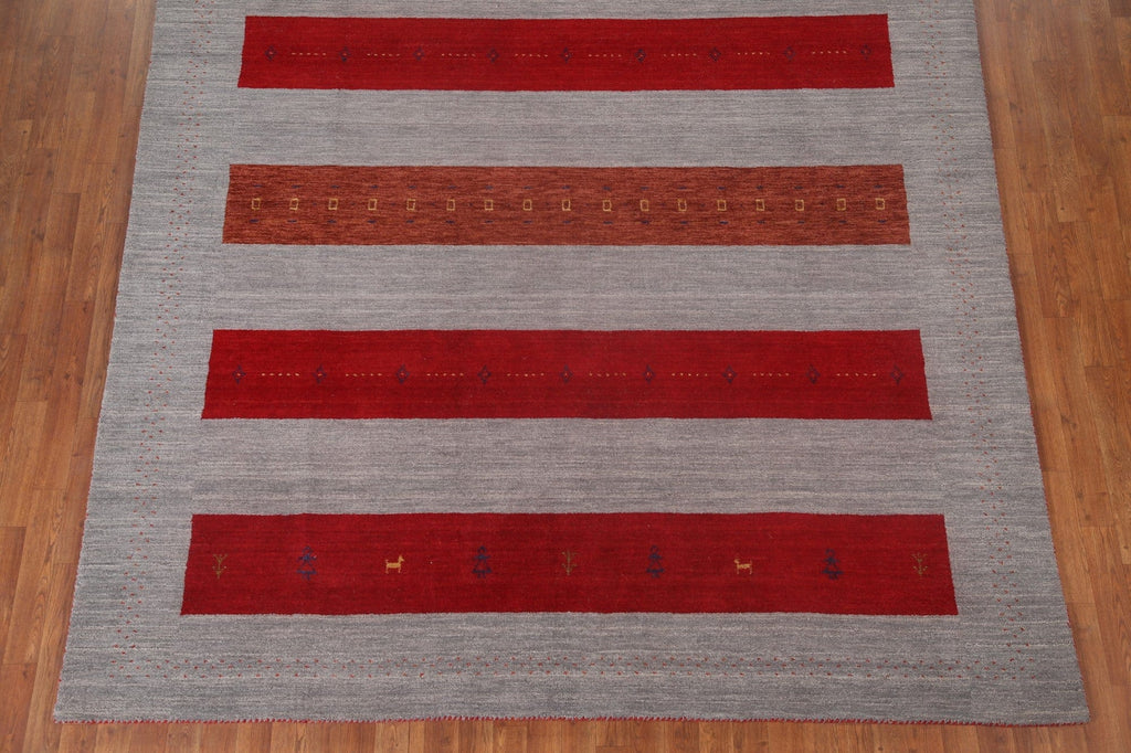 Striped Gabbeh Oriental Area Rug 8x10