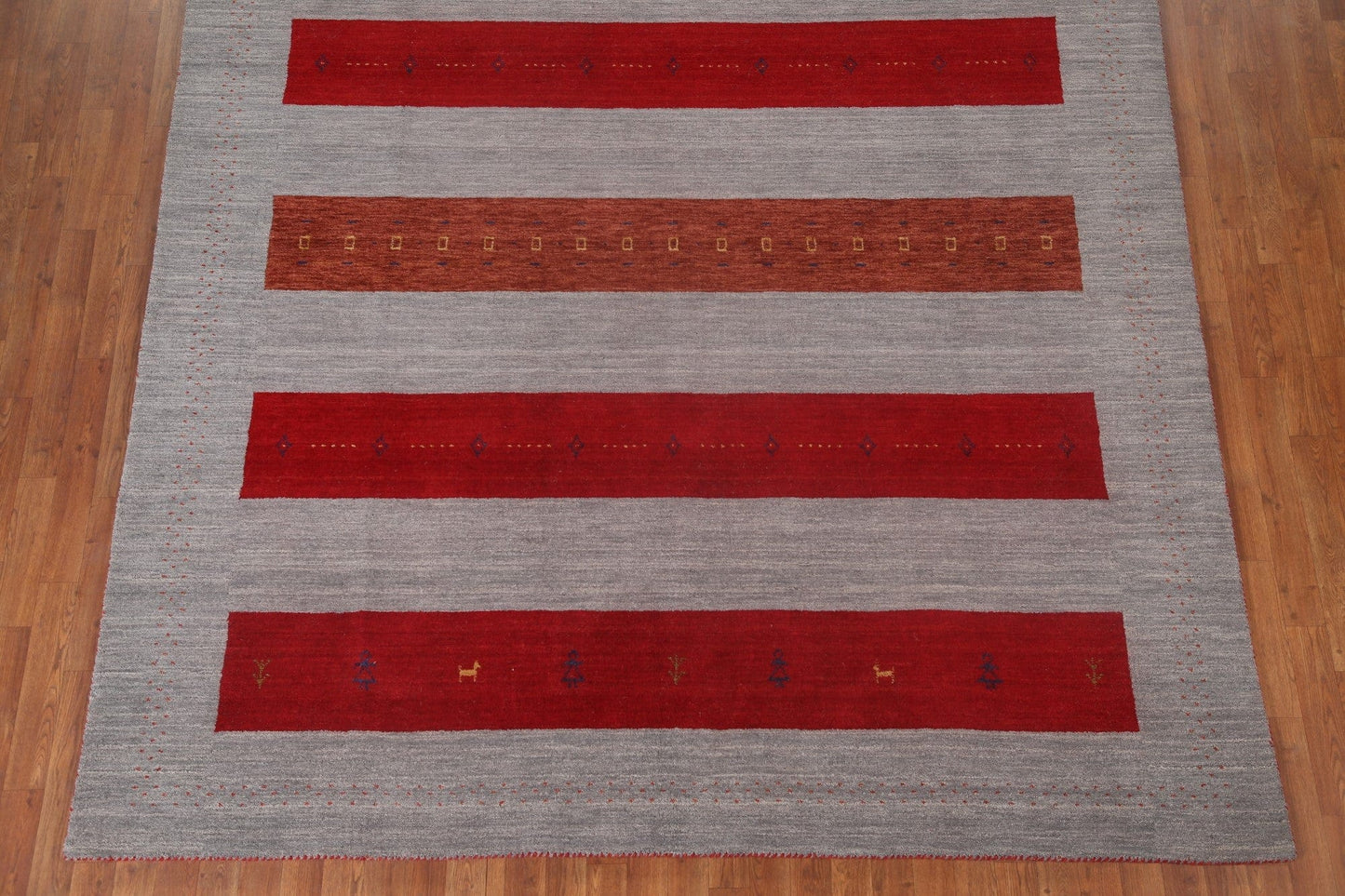 Striped Gabbeh Oriental Area Rug 8x10