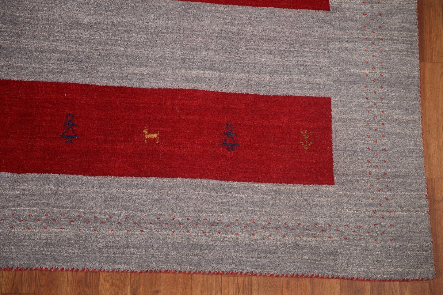 Striped Gabbeh Oriental Area Rug 8x10