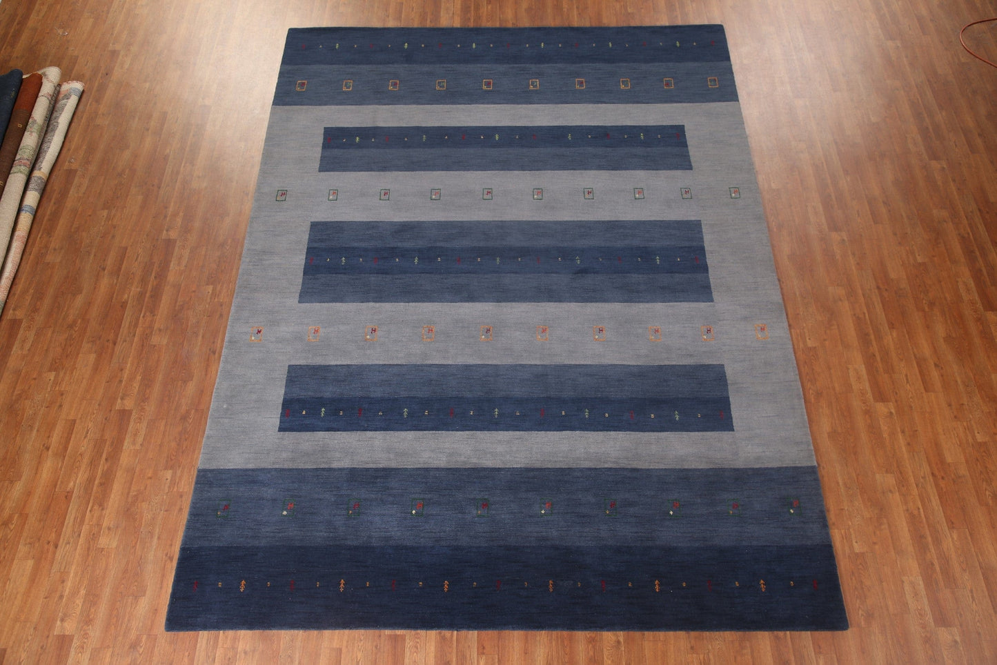 Blue/ Gray Gabbeh Oriental Area Rug 9x12