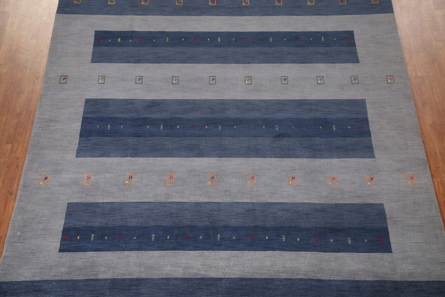 Blue/ Gray Gabbeh Oriental Area Rug 9x12