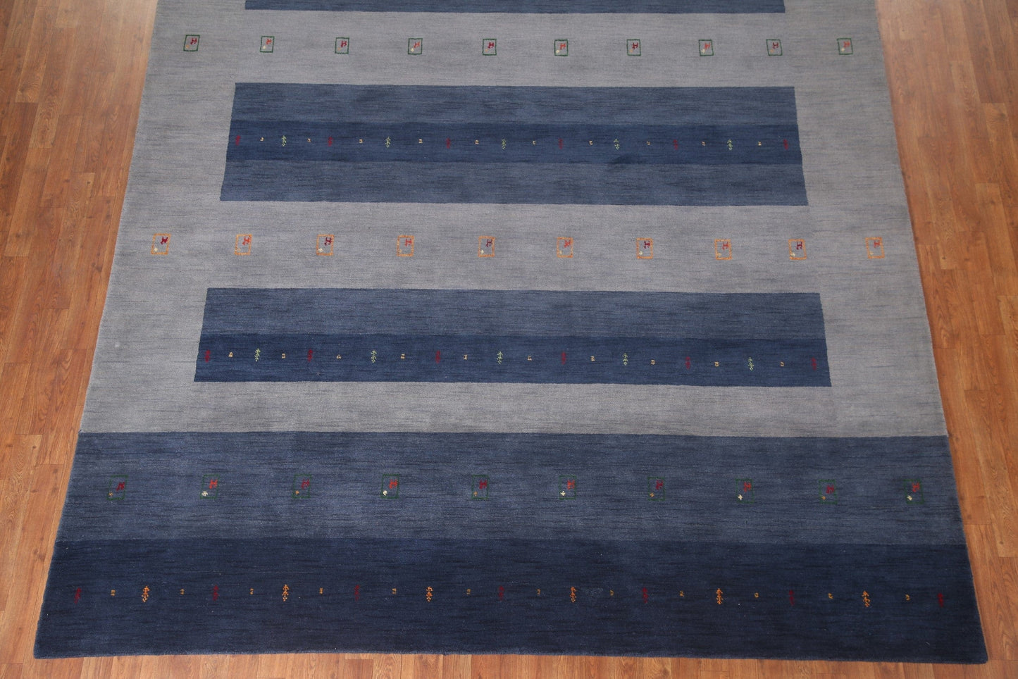 Blue/ Gray Gabbeh Oriental Area Rug 9x12