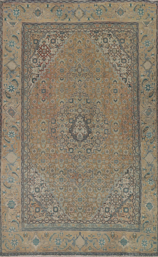 Geometric Tabriz Persian Area Rug 6x9