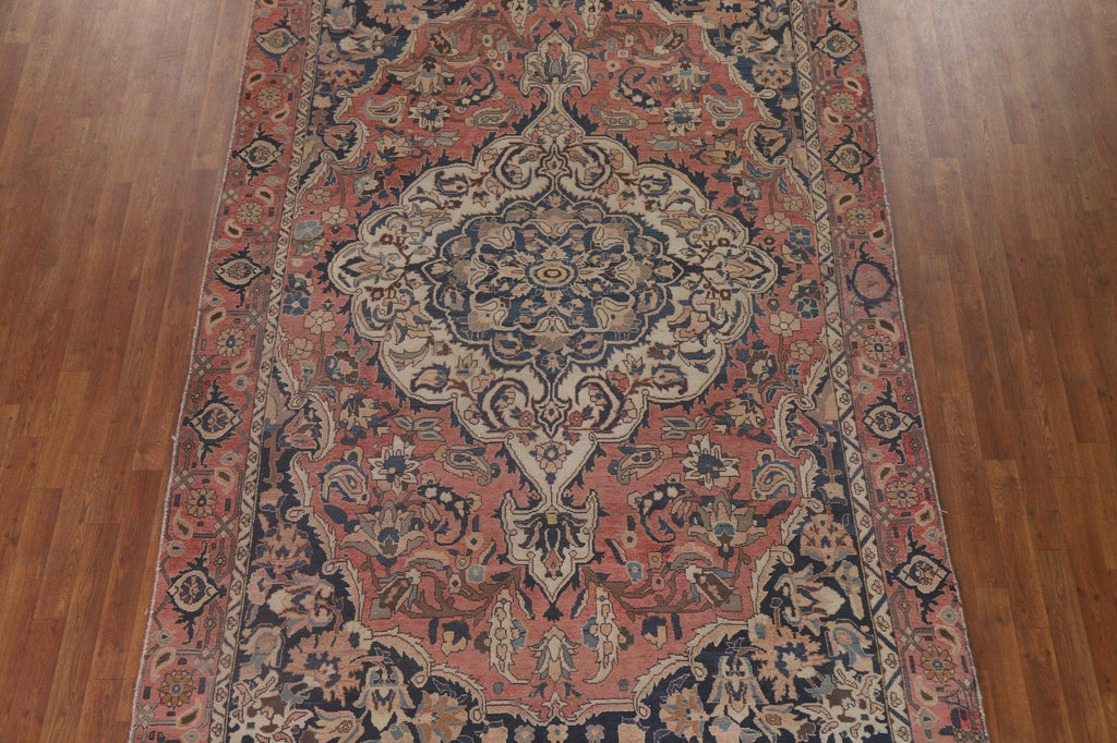 Vintage Wool Bakhtiari Persian Area Rug 7x10