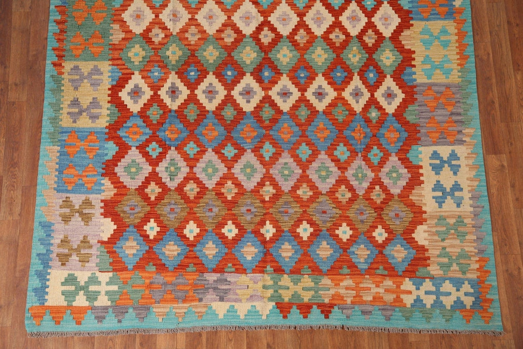 Reversible Wool Kilim Oriental Area Rug 6x10