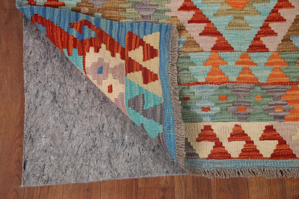 Reversible Wool Kilim Area Rug 7x10