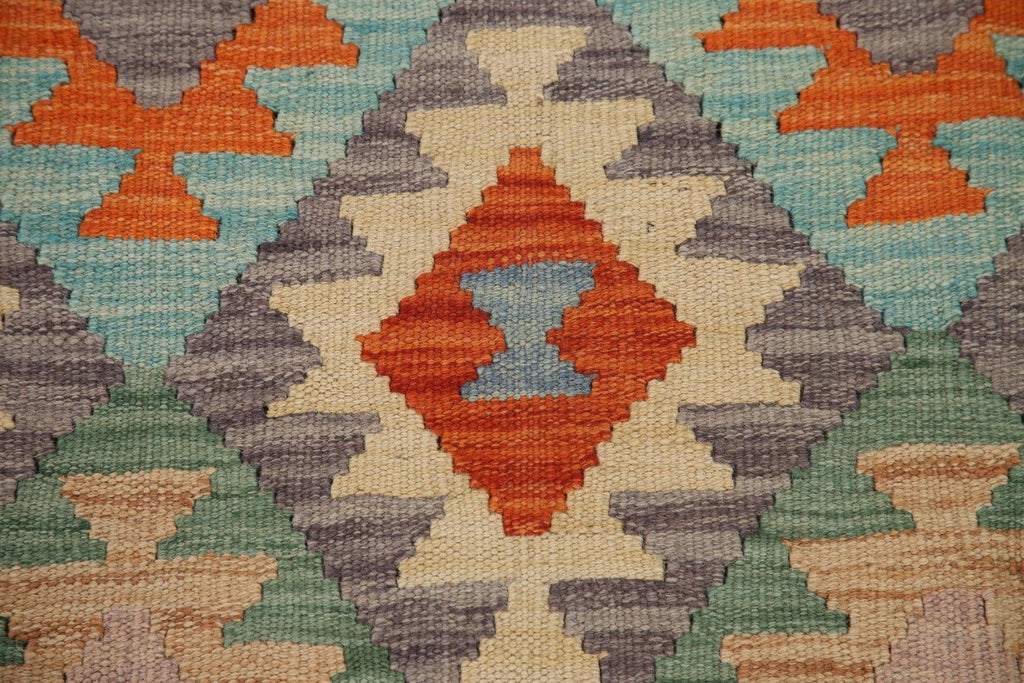 Reversible Wool Kilim Area Rug 7x10