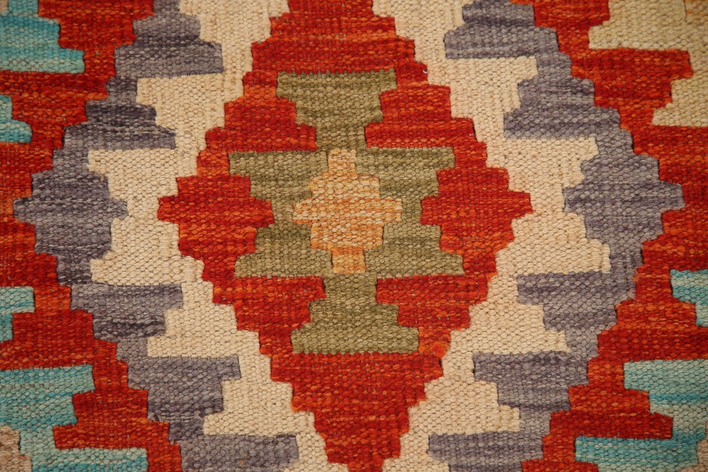 Kilim Reversible Wool Area Rug 7x10