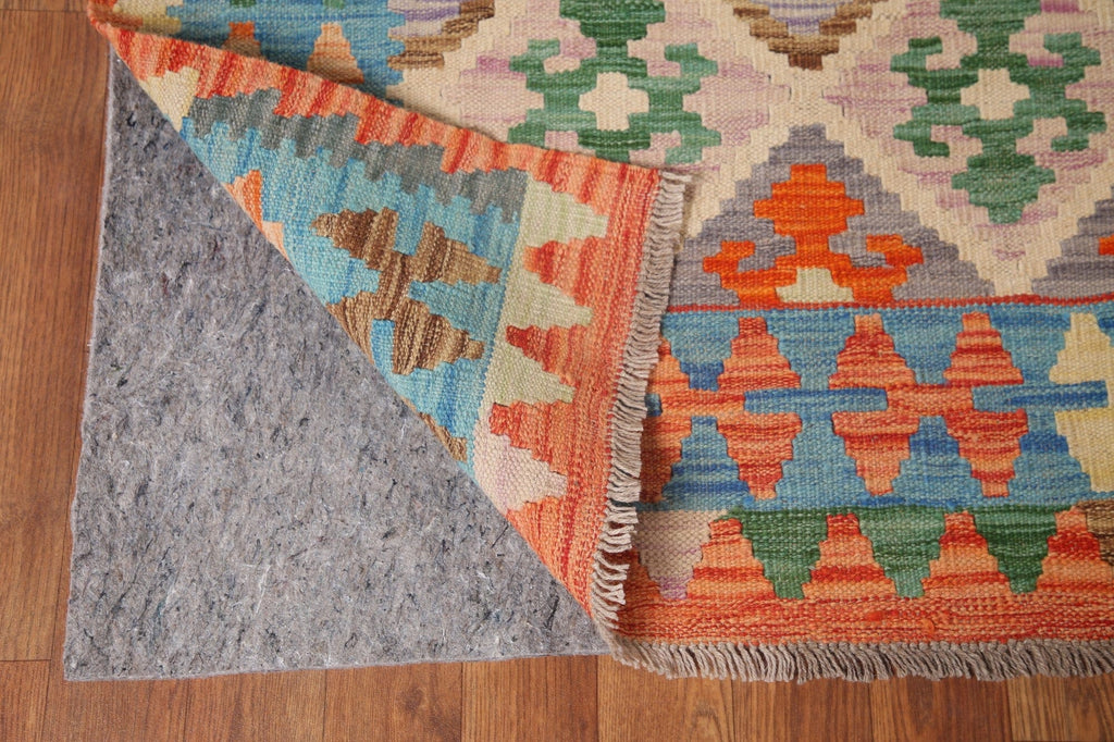 Reversible Wool Kilim Oriental Area Rug 7x10