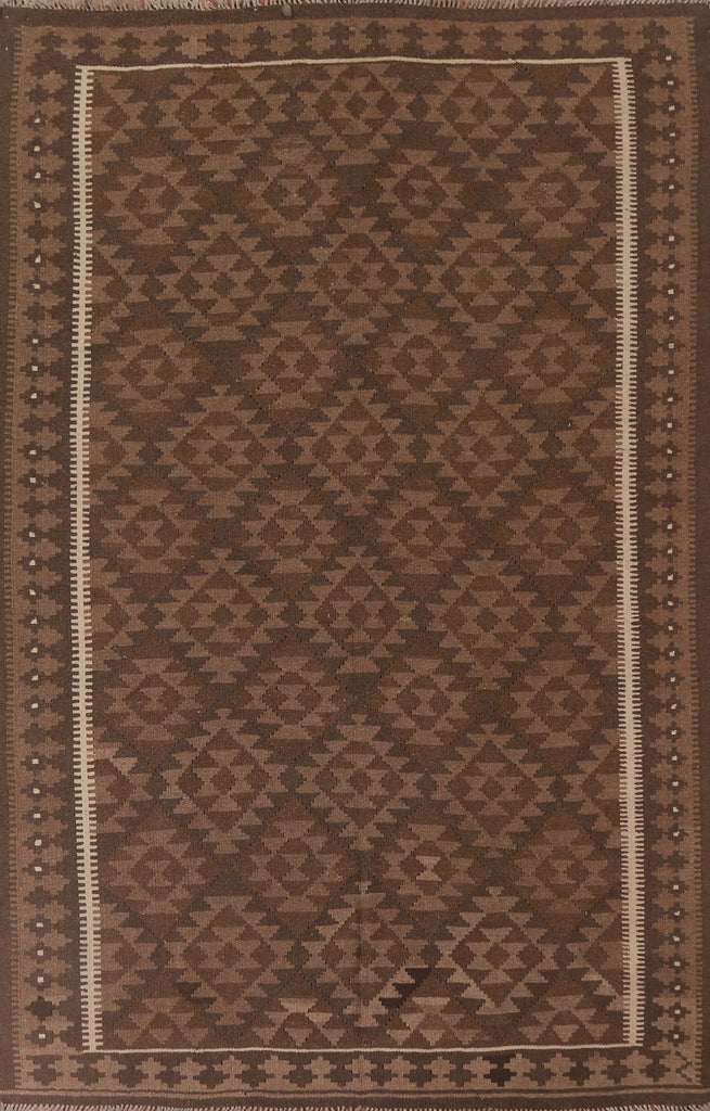 Kilim Reversible Wool Area Rug 7x10