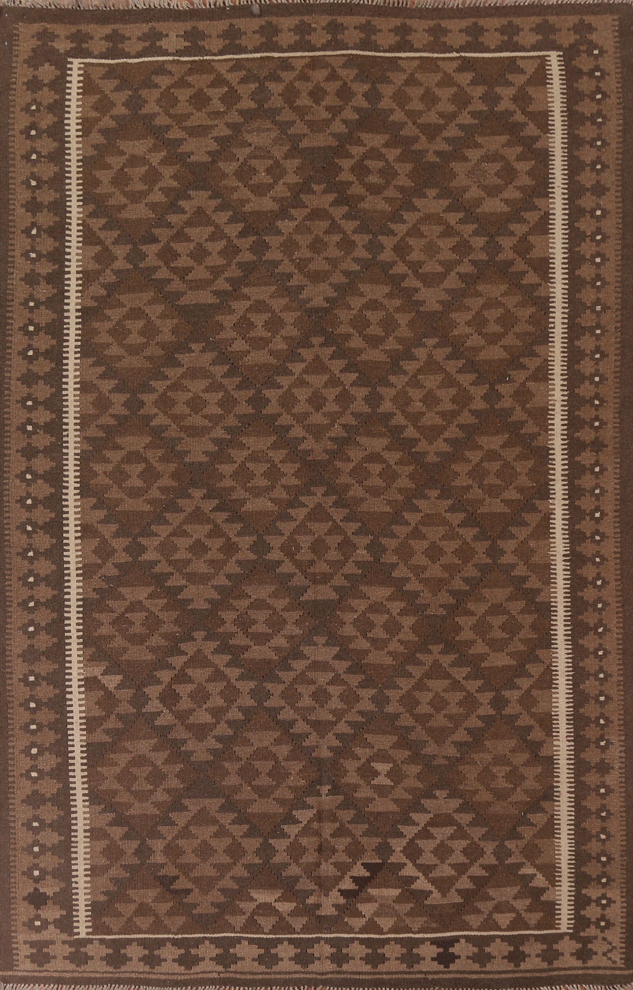 Kilim Reversible Wool Area Rug 7x10