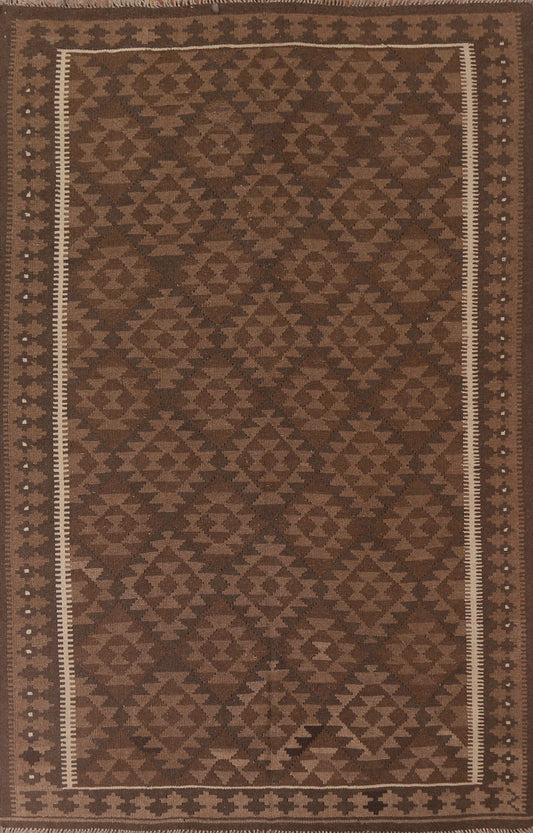 Kilim Reversible Wool Area Rug 7x10