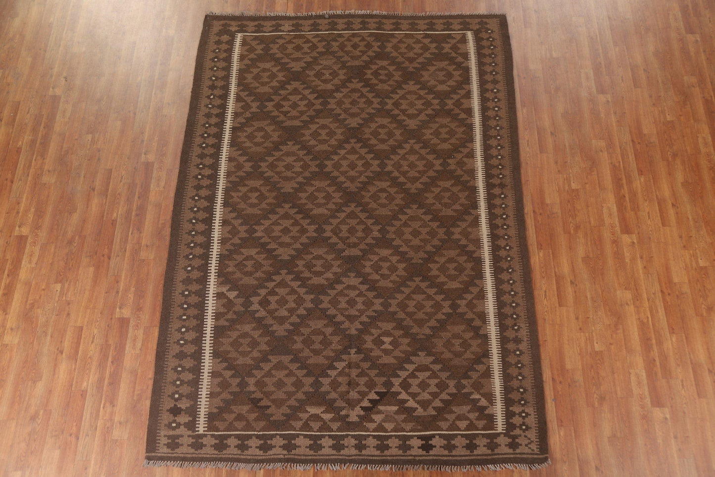 Kilim Reversible Wool Area Rug 7x10