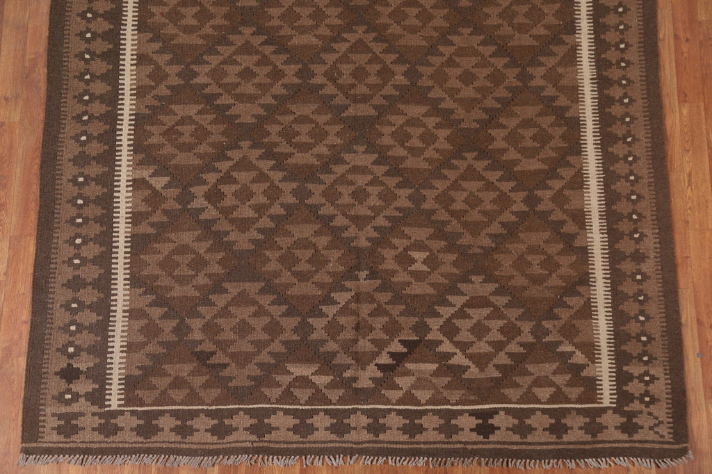 Kilim Reversible Wool Area Rug 7x10