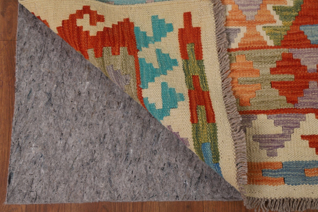 Kilim Reversible Wool Area Rug 6x10