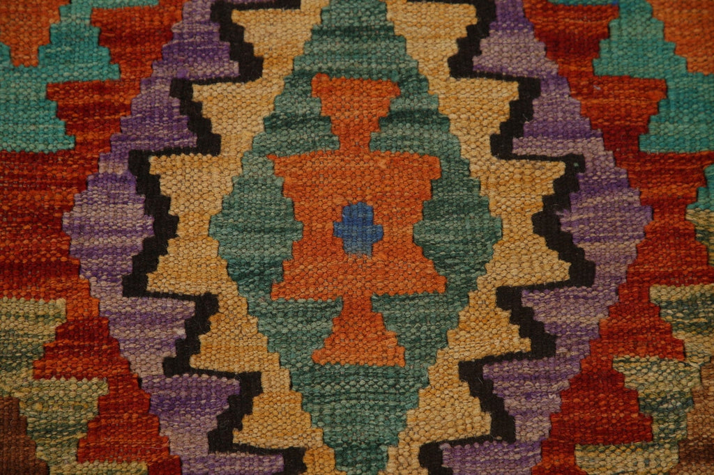 Kilim Reversible Wool Area Rug 7x9