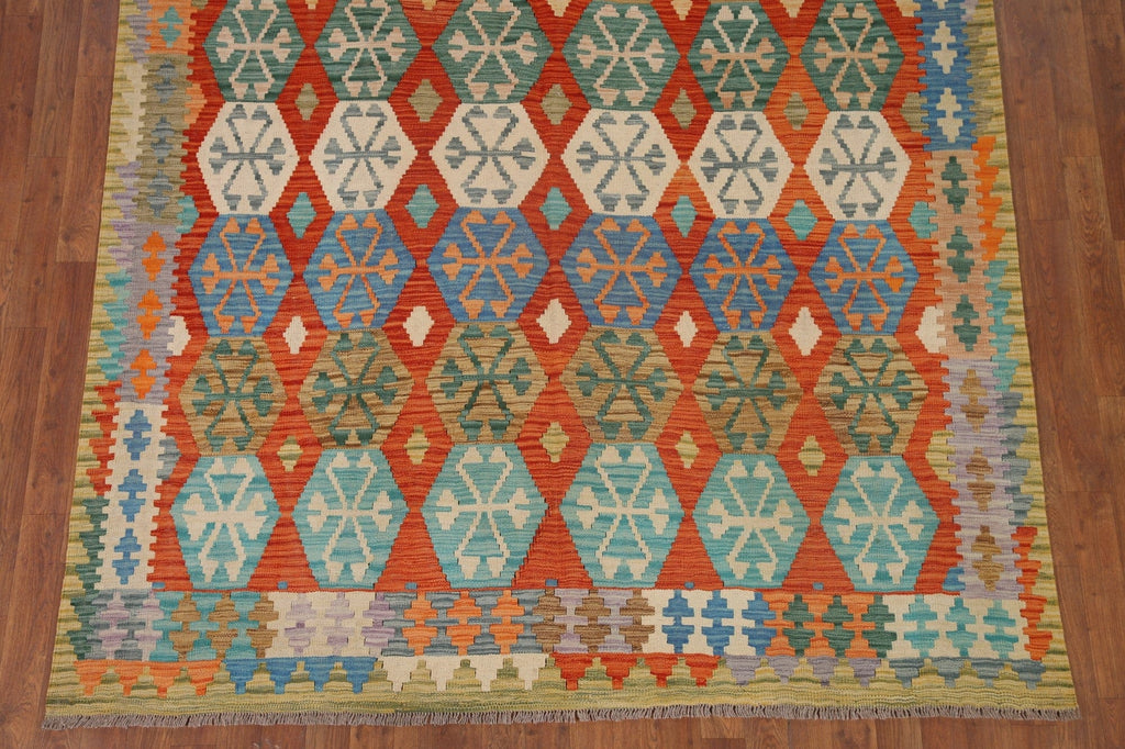 Kilim Reversible Wool Area Rug 6x10