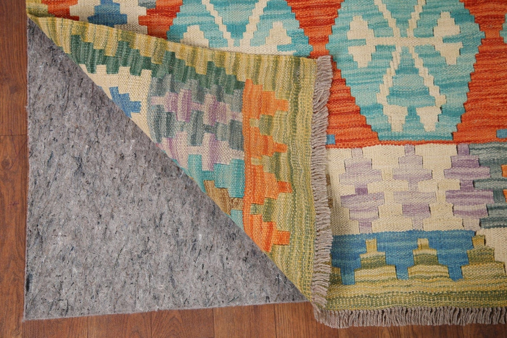 Kilim Reversible Wool Area Rug 6x10