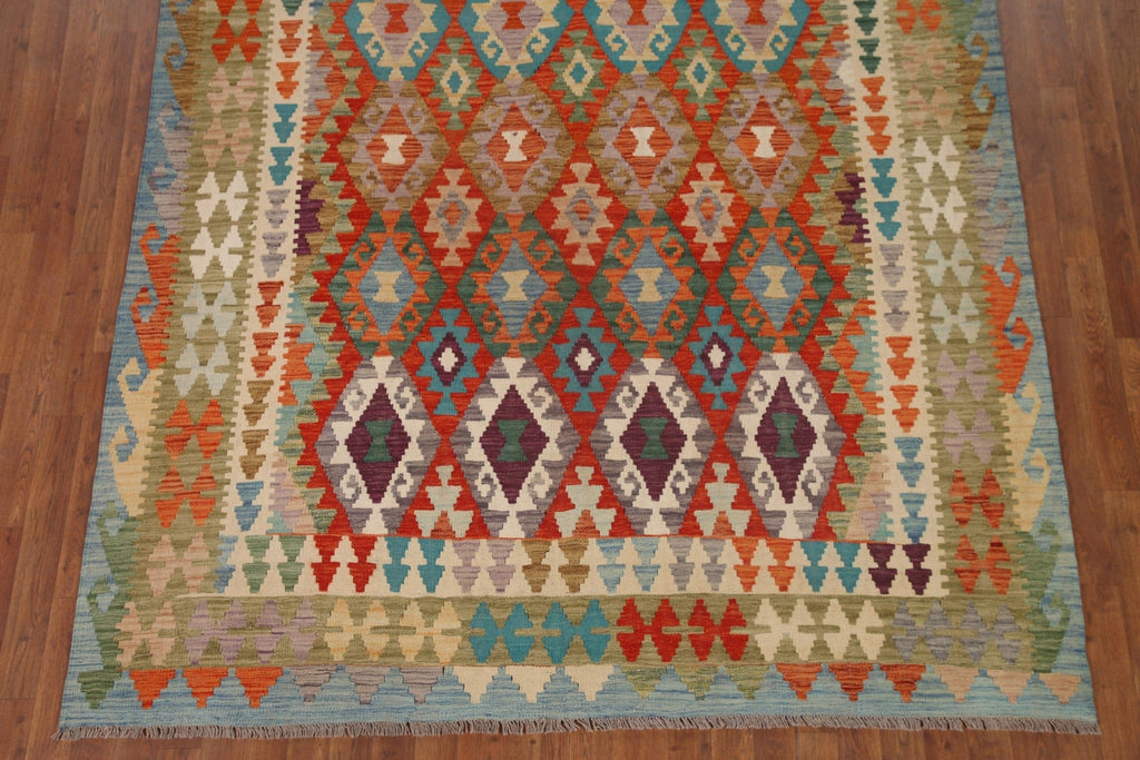 Geometric Kilim Oriental Area Rug 7x10