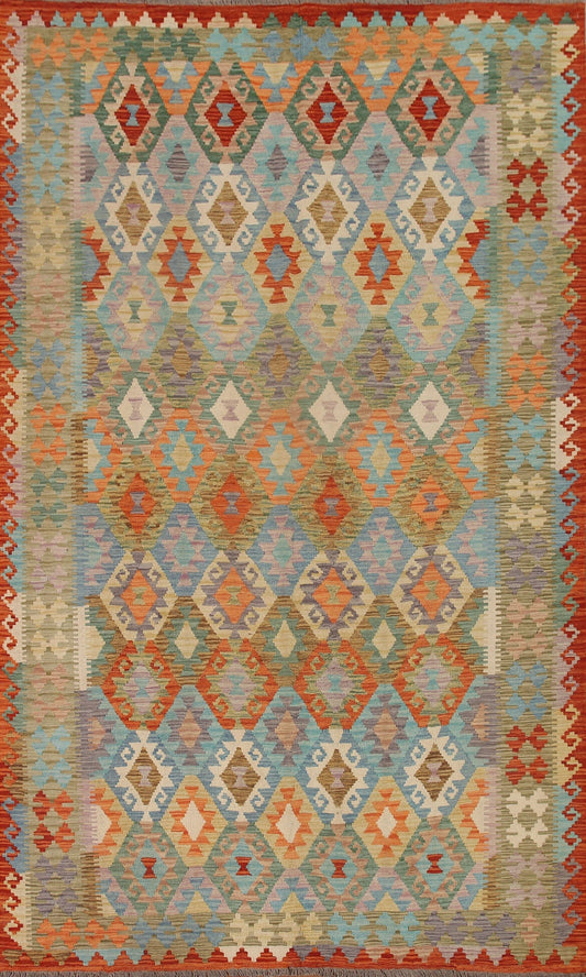 Geometric Kilim Oriental Area Rug 7x10