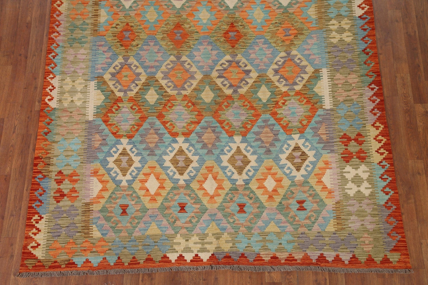 Geometric Kilim Oriental Area Rug 7x10